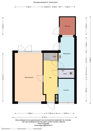 Floorplan - Klootsemastraat 47, 7009 CE Doetinchem